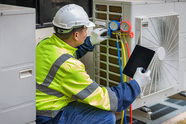 Professional Hvac technician working in Westland, MI